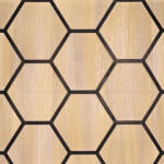 ANRO Wall Öntapadós szivacsos 3D falburkolat - hexagon minta (67x67 cm-es lap) fekete - barna (QD-6102)