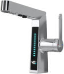 Welland FH-3429 smart mosdó csaptelep - multifunkciós fej - vízhőfok kijelző (króm)