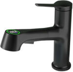 Welland FH-3127 kihúzható fejes mosdó csaptelep - vízhőfok kijelző (fekete)