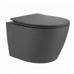 Welland Capri Tornado fali WC csésze + soft-close slim WC ülőke - szürke