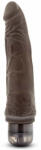 Blush Novelties Realisztikus vibrátor, Blush, Dr. Skin Cock Vibe 7, 21-25 cm, barna, vízálló, elemes (2 x AA), állítható rezgés, erezett, PVC, bőrszerű tapintású