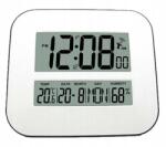 Mebus Rádióvezérlésű Óra, időjárás állomással, digitális, 27cm×23.5cm×3cm (41247)