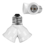 Ledline Lámpa foglalat átalakító , dupla , E27-2xE27 (242083)