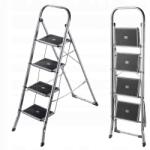 Kadax Létra Létrácska 4 Fokos 150kg-ig Háztartási Acél Összecsukható (K6585)