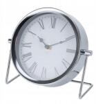 Intesi Ezüst asztali óra, fém, modern design, 16.5×18×7cm, ajándék (5902385757034)