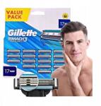 Gillette Mach3 Sport borotvabetétek, 17db, borotvamarkolattal (17 x Gillette Mach3 Sport ostrza)