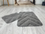 Keleti Textil Kft Lazien 3015-2 Grey, (Szürke) 2 Részes Fürdőszoba Szőnyeg 50x80 + 50x40cm