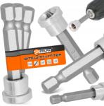 POLAX PH2 Bit, 50mm, 3db, ütközővel, 1/4" szár (51-089(X3))