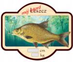 Perfekt Hűtőmágnes, 3D hatás, ajándék horgásznak, saját rekordom, Dévér (MNLP-LESZCZ)