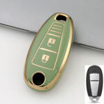  Suzuki 2 gombos smart TPU védőtok zöld arany (TSU022AZO)