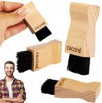 Coccine Fa Kefe, lapos, ergonomikus, bükkfa, cipőkrémhez (621/112)