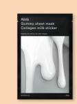 Abib Mască facială din țesătură cu colagen Gummy Sheet Mask Collagen Milk Sticker - 27 ml / 1 buc Masca de fata