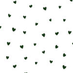 Takoy Dupla géz prémium kis sötétzöld szívecskék