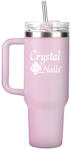 Crystal Nails - FÉM HŐTARTÓ KULACS - TUMBLER - PASZTELL PINK