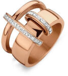  Victoria Rose gold színű fehér köves gyűrű - tisztitoszertrendelek - 2 910 Ft