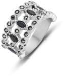  Victoria Ezüst színű fekete köves gyűrű - tisztitoszertrendelek - 2 910 Ft
