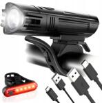Blow Kerékpár Lámpa Szett Első Hátsó Usb Vízálló Led Könnyű Felszerelés Usb (71-167#)