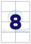 BLUERING Etikett címke, 99, 1x67, 7mm, 100 lap, 8 címke/lap Bluering - suplix