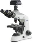 KERN OBE 134C825 biológiai digitális mikroszkóp kamerával 40x/100x/400x/1000x nagyítás, állítható asztal, állítható fényerejű 3 W-os LED alsó megvilágítás, trinokuláris, szoftver (OBE 134C825)