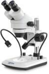 KERN OZL 474 sztereó zoom mikroszkóp 7x-45x nagyítás, állítható fényerejű 2x3W-os felső LED megvilágítás, trinokuláris (OZL 474)