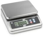 KERN FOB 10K-3LM (15000g/5g) rozsdamentes, IP67-es védettség, HACCP kompatibilis digitális asztali mérleg ellenőrző méréssel, hitelesíthető (FOB 10K-3LM)