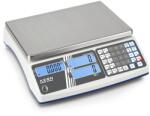 KERN & SOHN CIB 3K-4 (3kg/0, 0002kg) memóriás (50+20 cikknek) darabszámláló digitális asztali mérleg ellenőrző mérés, adapter, akkumulátor (CIB 3K-4)