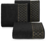  Layla minőségi törölköző fényes díszítéssel Fekete 50x90 cm 6db (455035)