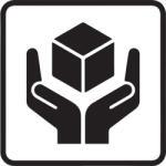  Öntapadós Címke - gondosan szállítandó