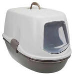TRIXIE Berto Top Litter Tray - fedeles macska wc szett (tópszín) macskák részére (39x42x59cm)