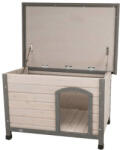 TRIXIE Classic Dog Kennel - kutyaház (szürke) féltetős (M-L) 104x72x68cm