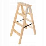 Kadax Festő Létra, fa, 4 fokos, kétoldalas (K9589)