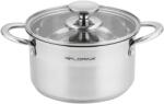 FLORINA Oala din inox FLORINA Falcon 25L diametru 18 cm baza triplu stratificata ideala pentru toate tipurile de plite (5G1042)
