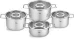Fissler Set oale inox Fissler Pure Collection 4 piese compatibil inductie Made in Germany (086-115-04-000/0)