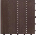 EasyTile Dale terasa din compozit, model Cosmo, 45cmx45cm, culoare mocha