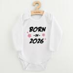 NEW BABY Body pentru copii cu imprimeu New Baby NĂSCUT ÎN 2026 roz, mărime 86 (12-18lr)