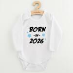 NEW BABY Body pentru copii cu imprimeu New Baby NĂSCUT ÎN 2026 albastru, mărime 80 (9-12l)