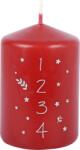 Mueller Kerzen Lum Stalp Advent 100/68mm Rosu
