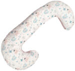 Wikids ölelő párna 2 oldalas HUZAT - Púder / Erdei állatos