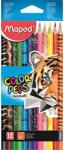 Maped "Color`Peps Animal", 12 különböző szín Színes ceruza készlet, háromszögletű (ET322122/ALL)