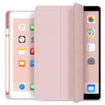 Gigapack tabletvédő álló, bőr hatású, aktív flip, oldalra nyíló, trifold, asztali tartó, ceruza tartó, rózsaszín, kompatibilis: Apple IPAD Air 11, 2025, / IPAD Pro 11, 2022, / IPAD Pro 11, 2021