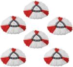 Espero Vileda Easy Wring Turbo utántöltő készlet, 6 db, forgófelmosóhoz, 2 az 1-ben, fehér/piros (VIL6)