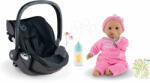 Corolle Set cuib cu păpușă Bébé Baby Doll Carrier Cybex Priam 2in1 Black Corolle și biberon cu sunete (CO141880-4)