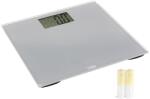 SIKS digitális fürdőszobamérleg, elektronikus kijelző, maximális személyi teherbírás 150 kg, automatikus be-/kikapcsolás, szürke (HS011)