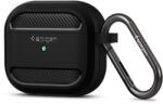 Spigen Защитен калъф Spigen Rugged Armor Case, за Apple Airpods 3, Термополиуретанов, удароустойчив с карабинер, черен (ASD01978)