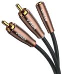 UGREEN Кабел Ugreen 60987, от 3.5mm Jack(ж) към 2x RCA чинч(м), 3m, черен (60987)