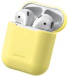 Baseus Защитен калъф Baseus Super Thin Silica Gel Case за Apple Airpods / Apple Airpods 2, жълт (WIAPPOD-BZ0Y)