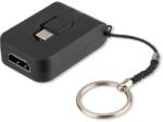 4smarts Преходник 4Smarts OFFICECORD Mini, от USB C(м) към HDMI(ж), черен, 4K@30Hz (4S468644)