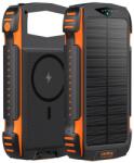 4smarts Външна батерия/power bank/ 4smarts Rugged TitanPack UltiMag, 20 000mAh, соларна, черно-оранжева, 2xUSB-A, 1xUSB-C, фенер, LED индикация за батерия, удароустойчива, MagSafe безжично зареждане (496560)