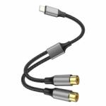 4smarts Кабел 4Smarts 456903, от USB-C(м) към 2x RCA(ж), 0.2m, черен (4SMARTS-456903)