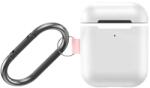 Baseus Защитен калъф Baseus Lets Go Silica Gel Case за Apple Airpods / Apple Airpods 2, бял (WIAPPOD-C24)